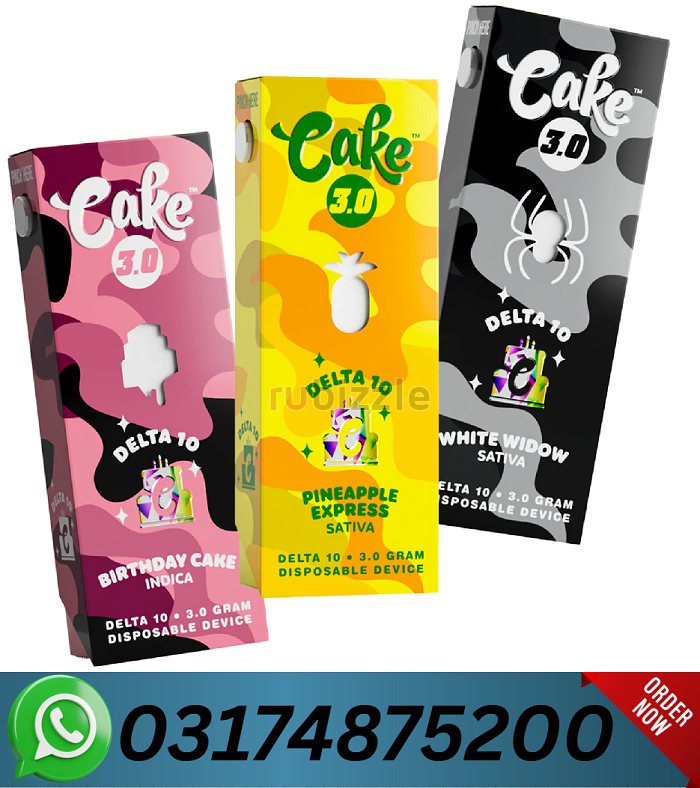 Cake Live Resin Delta 10 Cartridge | 3g Price In Pakistan=03174875200